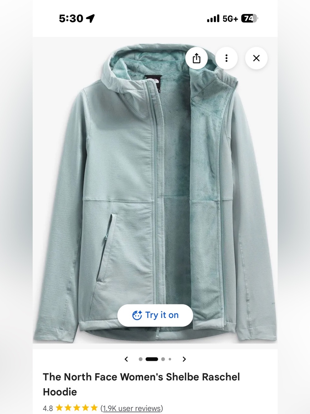 The North Face - Stunning wisper green color! Great condition